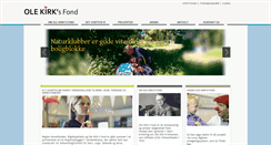 Desktop Screenshot of olekirksfond.dk